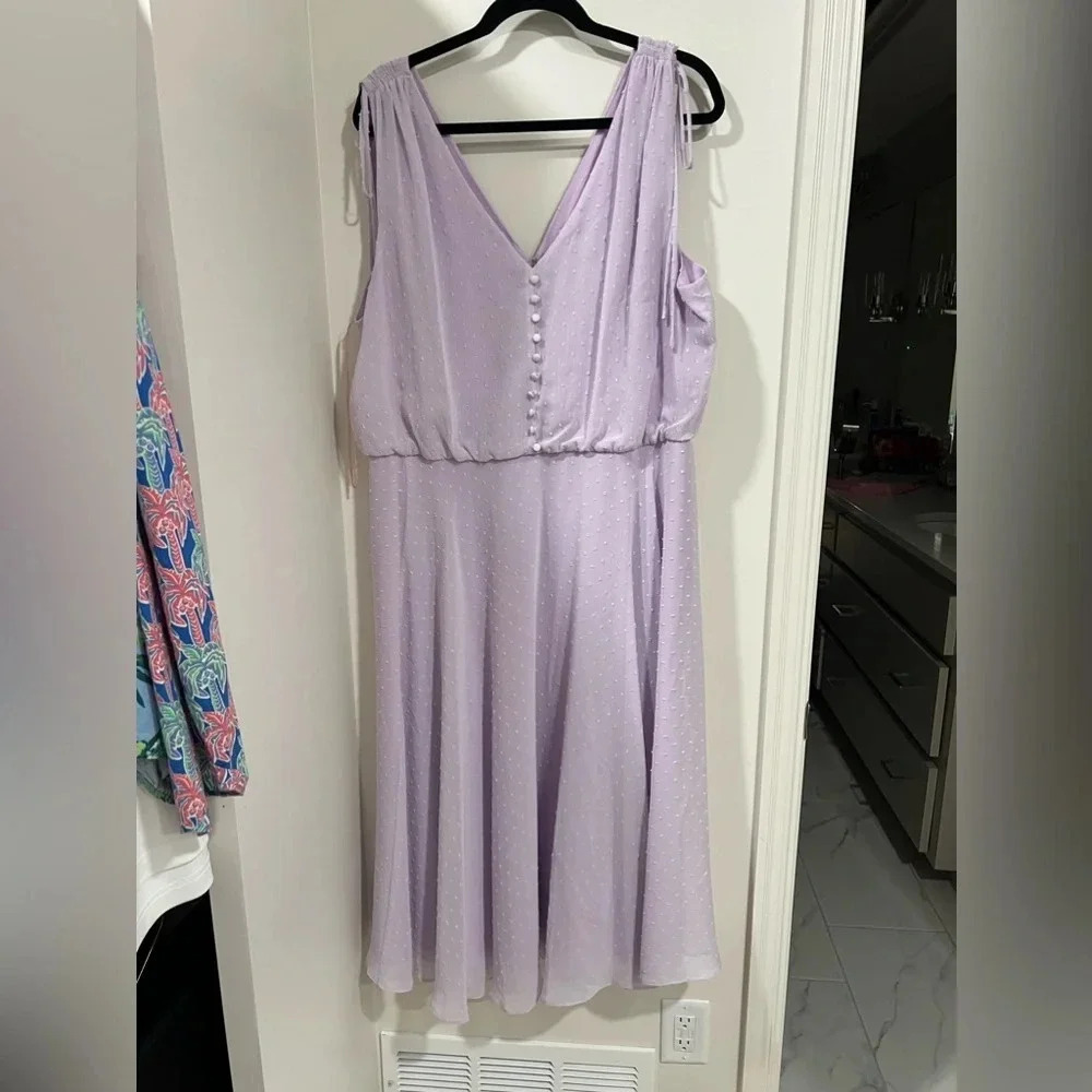NWT Gal Meets Glam Hilary Dress in Lilac - Picture 2 of 4